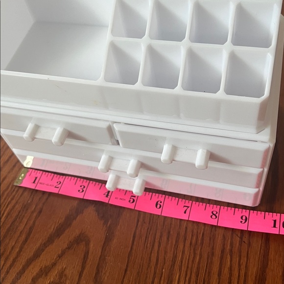 White Multi-Compartment Organizer - Makeup / Jewellery / Accessories (2 pieces) - Picture 4 of 6